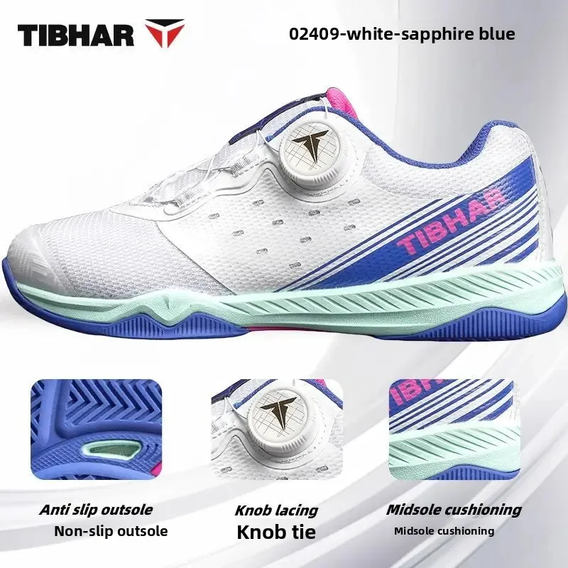 Table Tennis Shoes - New TIBHAR Straight Button Table Tennis