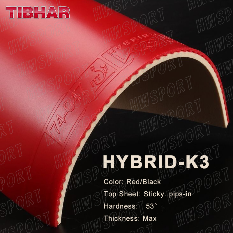 TIBHAR HYBRID K3 Table Tennis  - Table Tennis Hybrid Rubbers 评论和价格