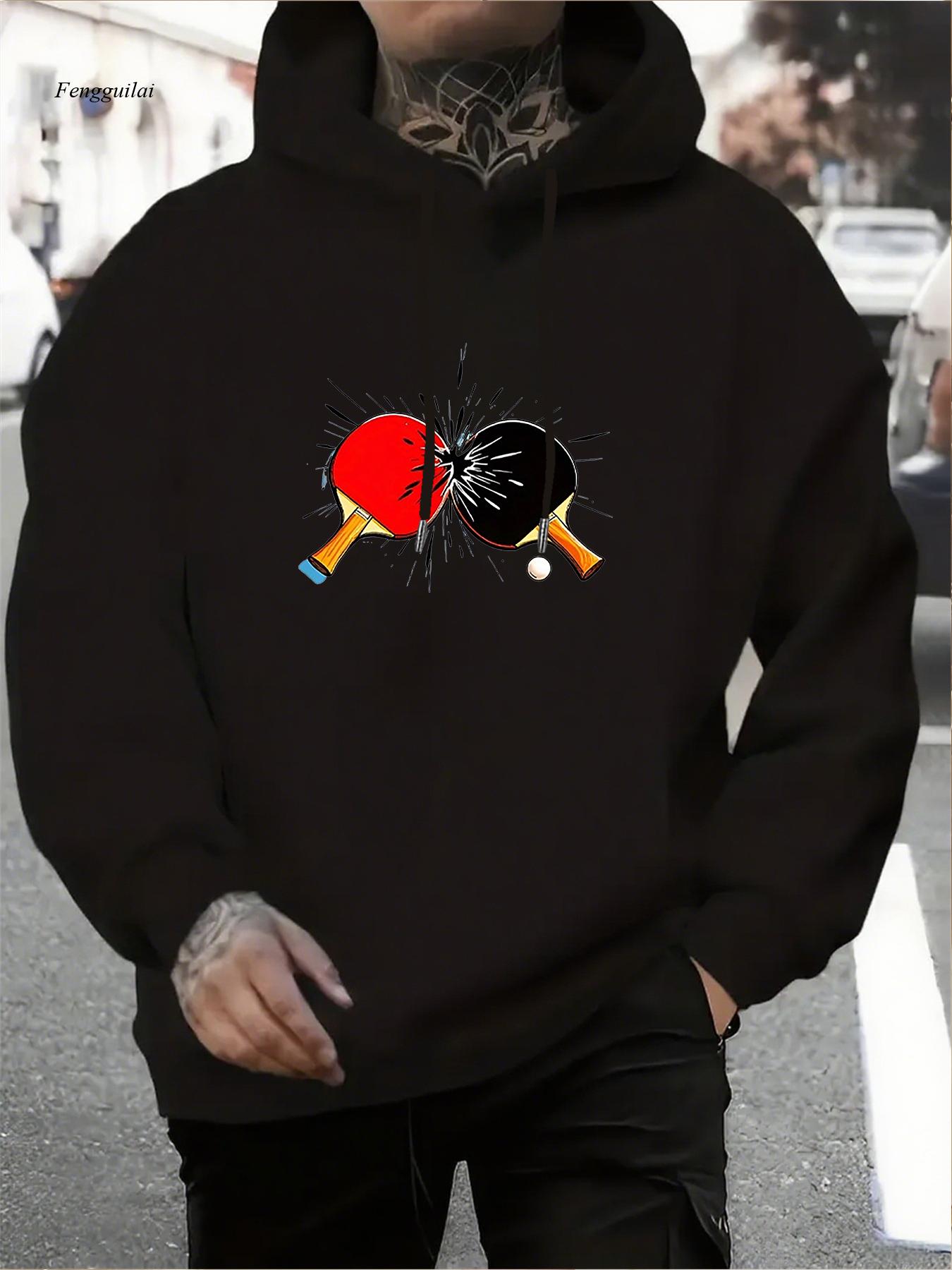 Ping Pong Smash Graphic Hoodie - Table Tennis Graphics 评论和价格