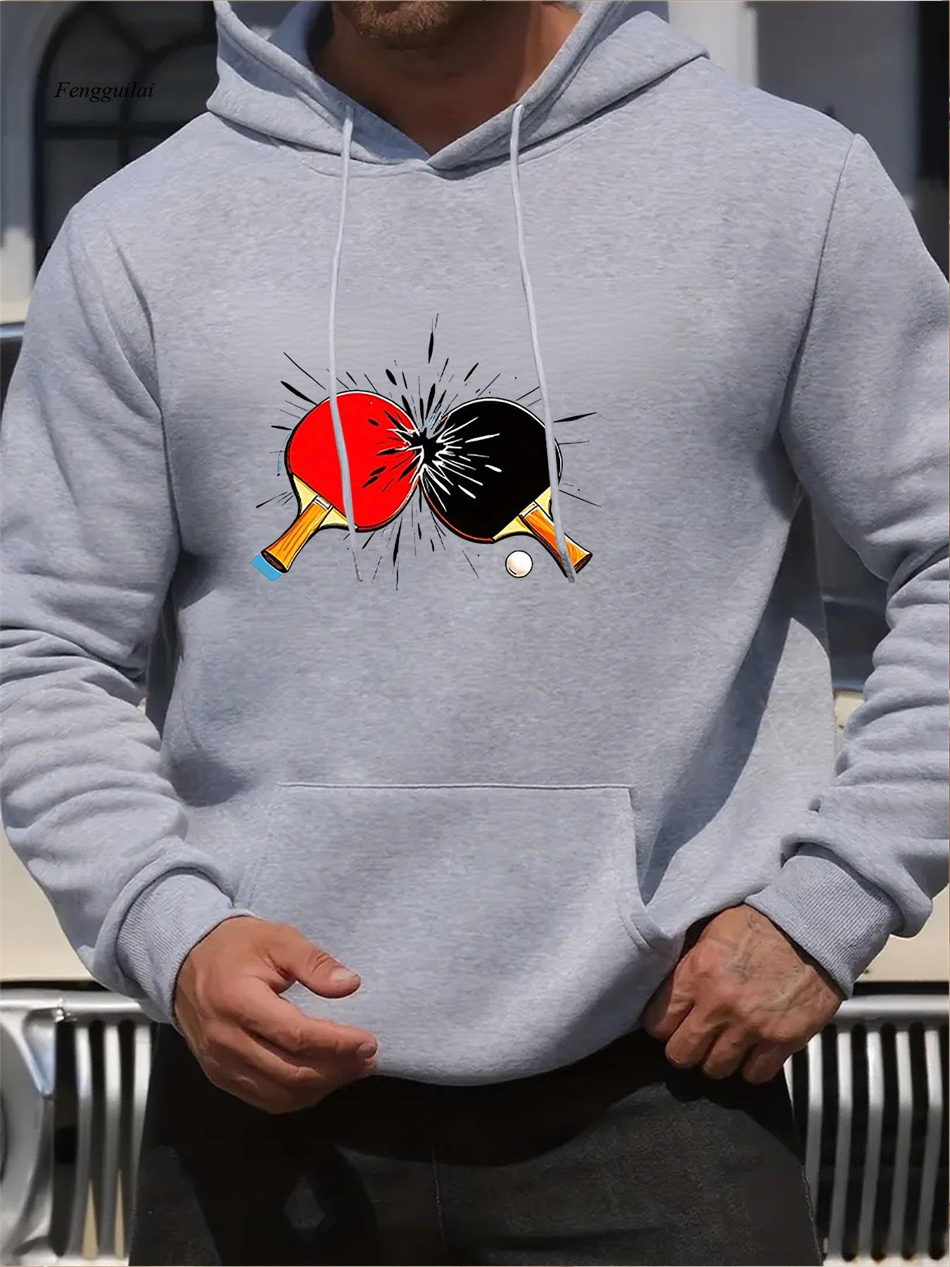 Ping Pong Smash Graphic Hoodie - Table Tennis Graphics 评论和价格
