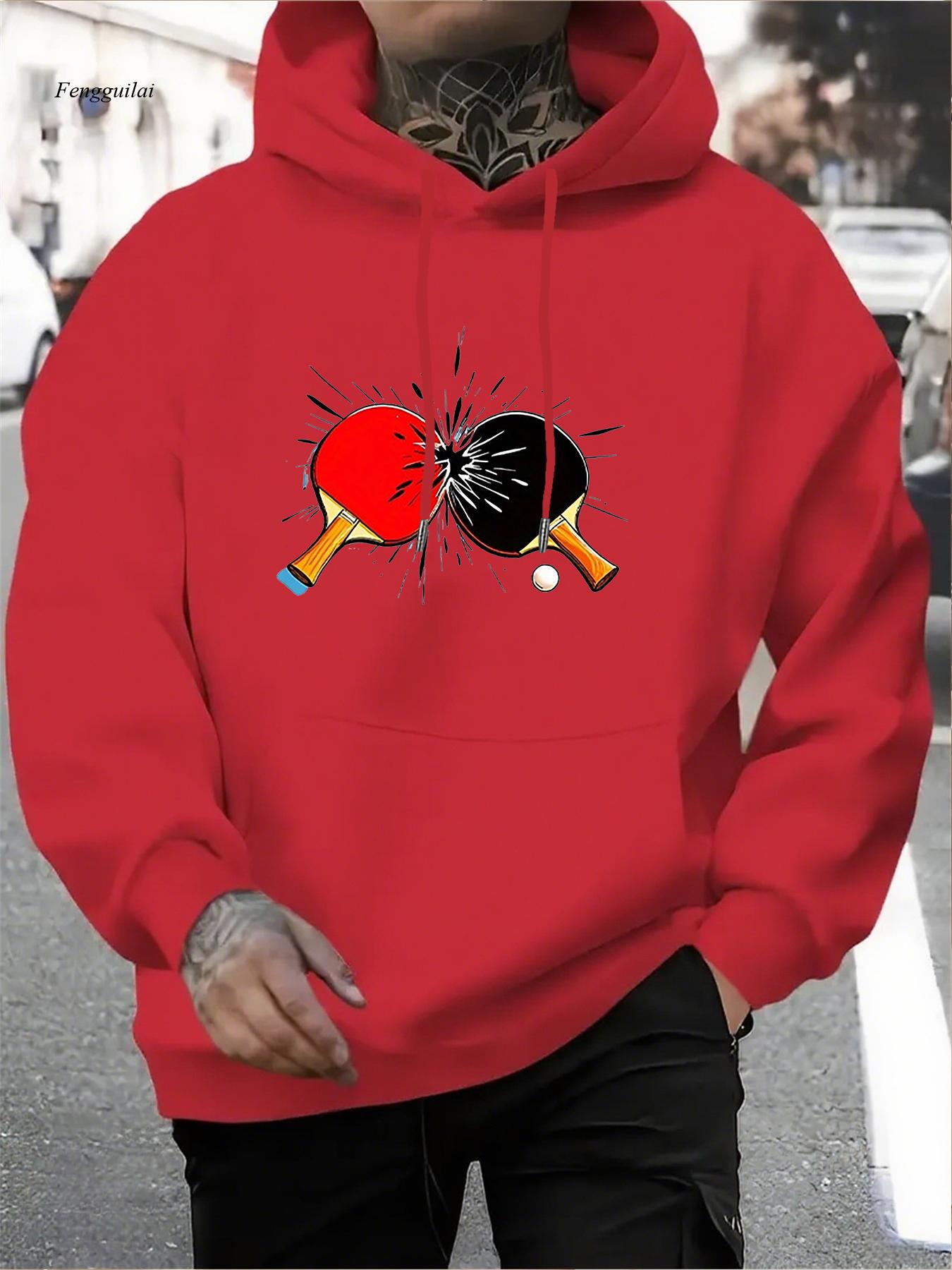 Ping Pong Smash Graphic Hoodie - Table Tennis Graphics 评论和价格