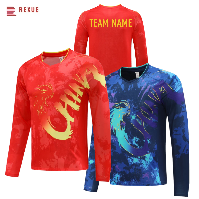 China Dragon Long Sleeve Table - Table Tennis Logo 评论和价格