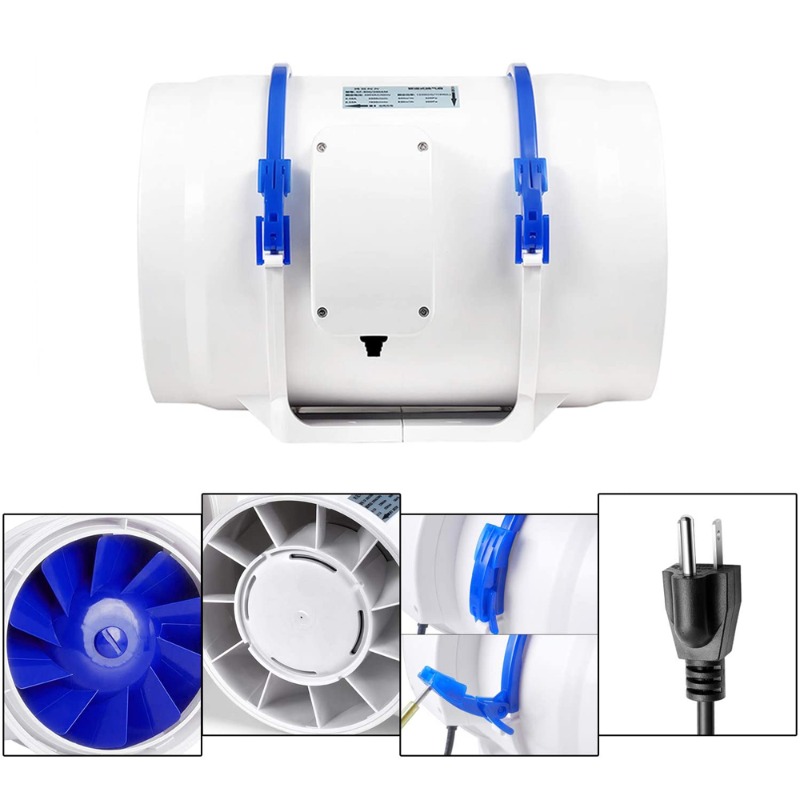 Ducted Blower 6 Inch Inline Du - Rubber Booster Speed 评论和价格