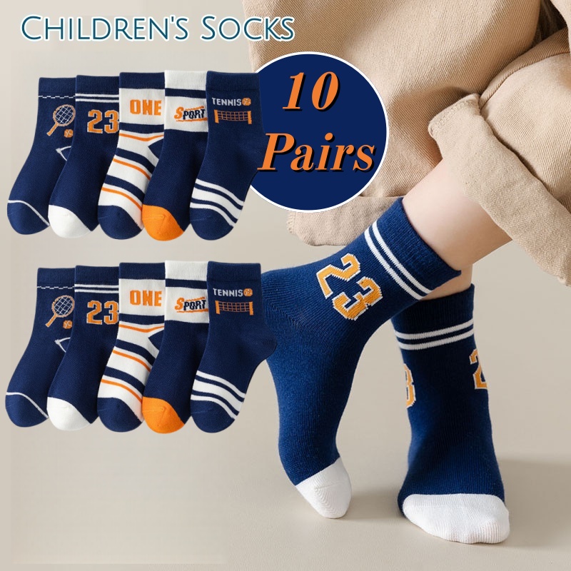 10 Pairs Boys Sports Crew Sock - Table Tennis Daily 评论和价格