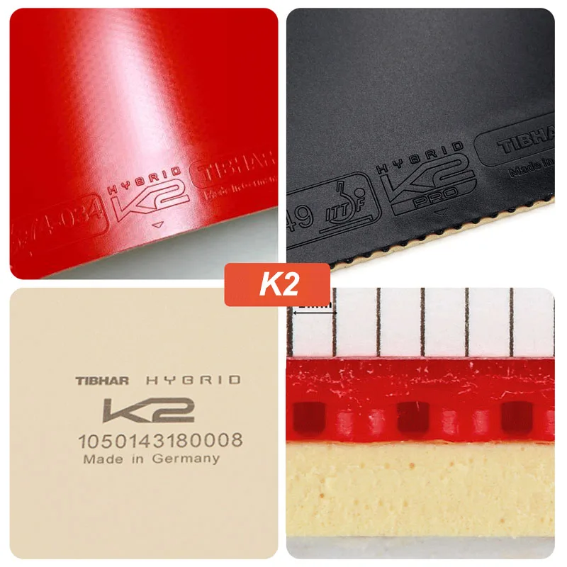 Original Tibhar Hybrid K1 Pro  - Table Tennis Hybrid Rubbers 评论和价格