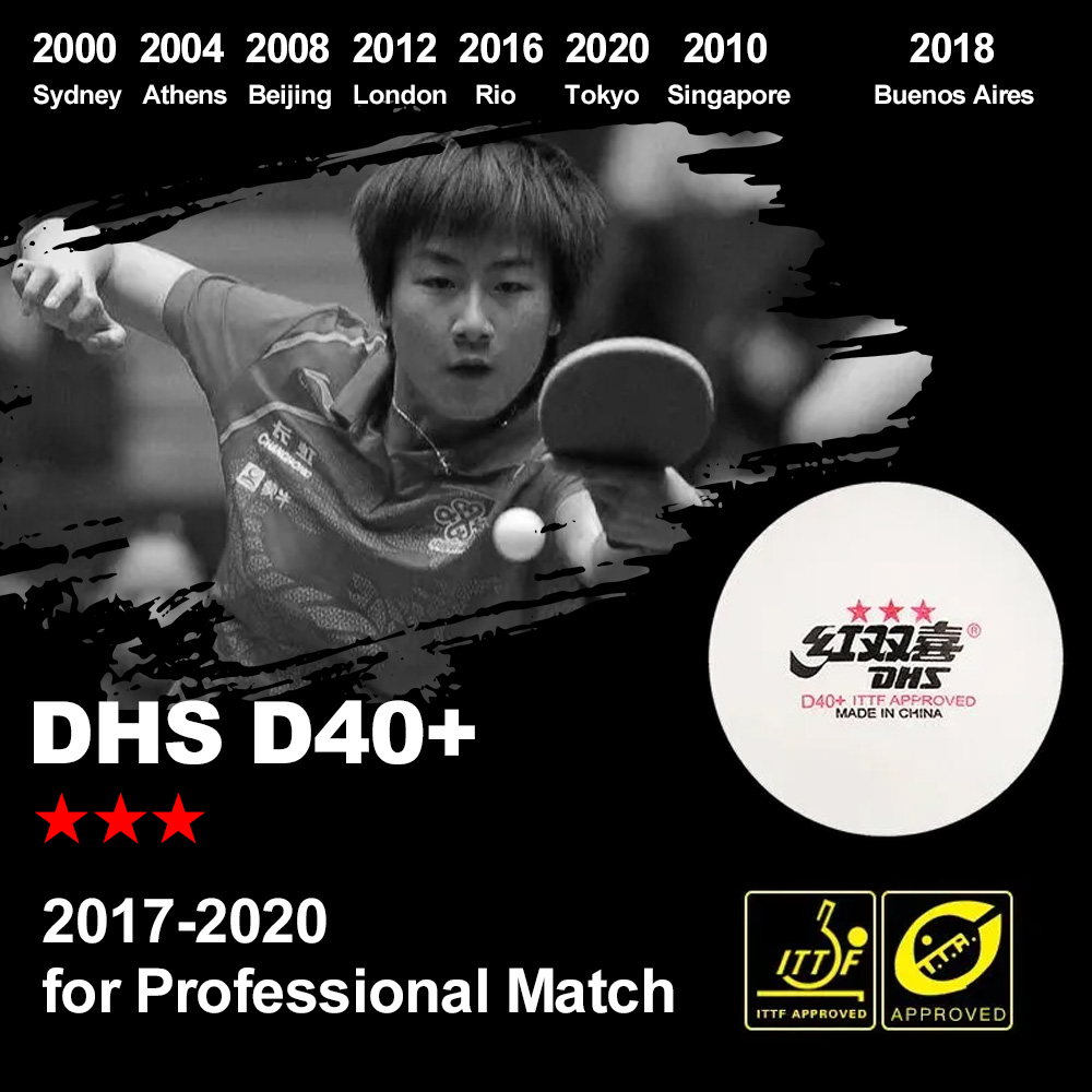 DHS D40+ DJ40+ Ping Pong Balls - Table Tennis Daily 评论和价格