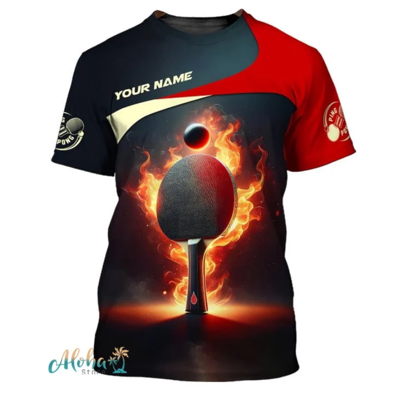 Full Print Ping Pong Tshirts F - Table Tennis Daily 评论和价格