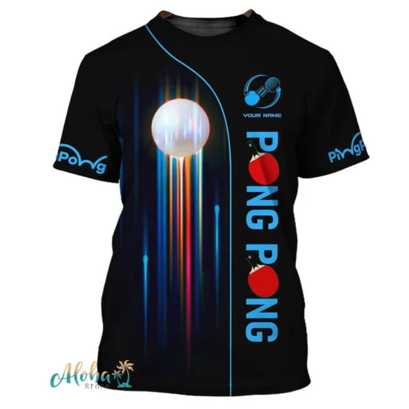 Full Print Ping Pong Tshirts F - Table Tennis Daily 评论和价格